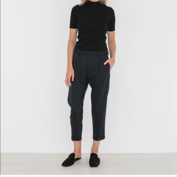 Nili Lotan Pants - NWT NILI LOTAN | Astor Pants Virgin Wool Navy Sz 10